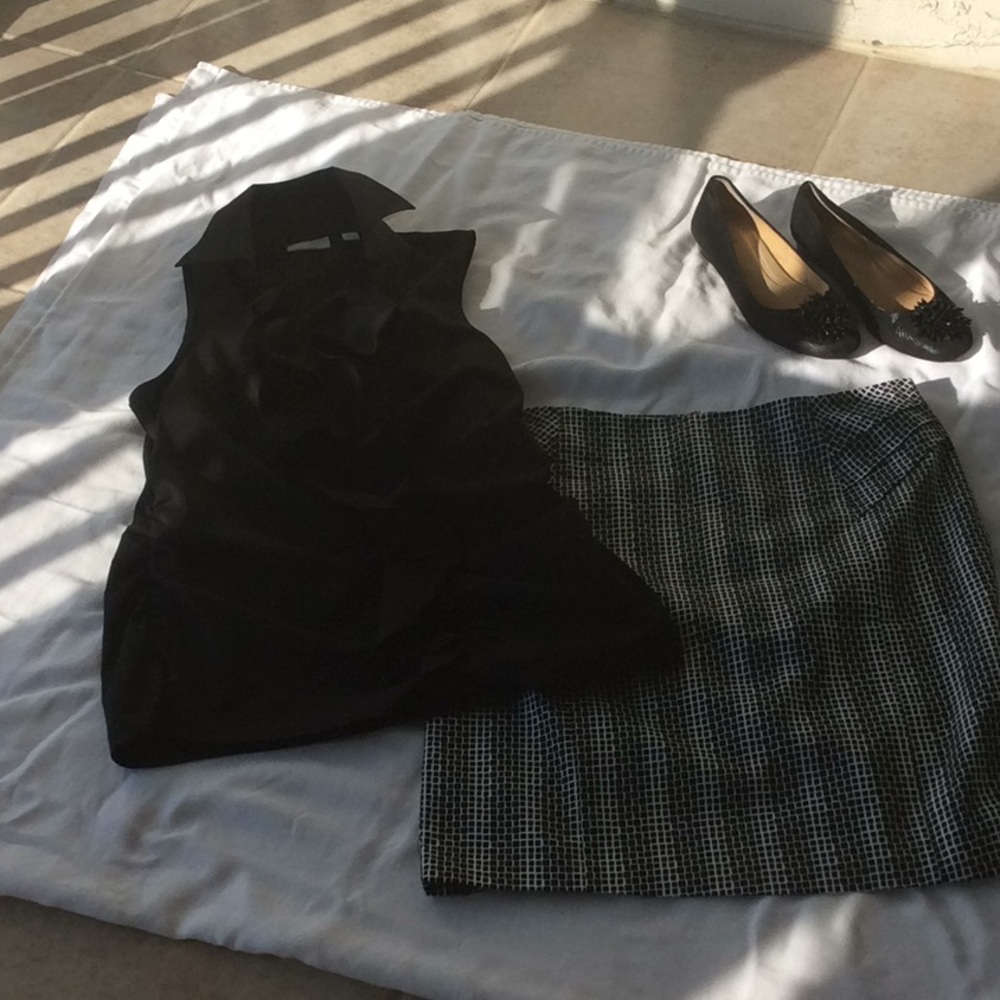 Skirt and blouse